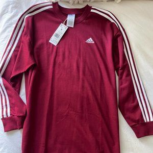 Women's adidas Essentials 3-Stripes Sweatshirt Dress NWT